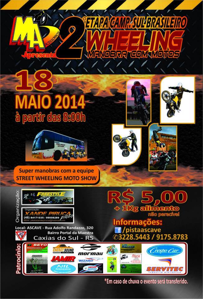 2º Etapa campeonato sul brasileiro wheeling
