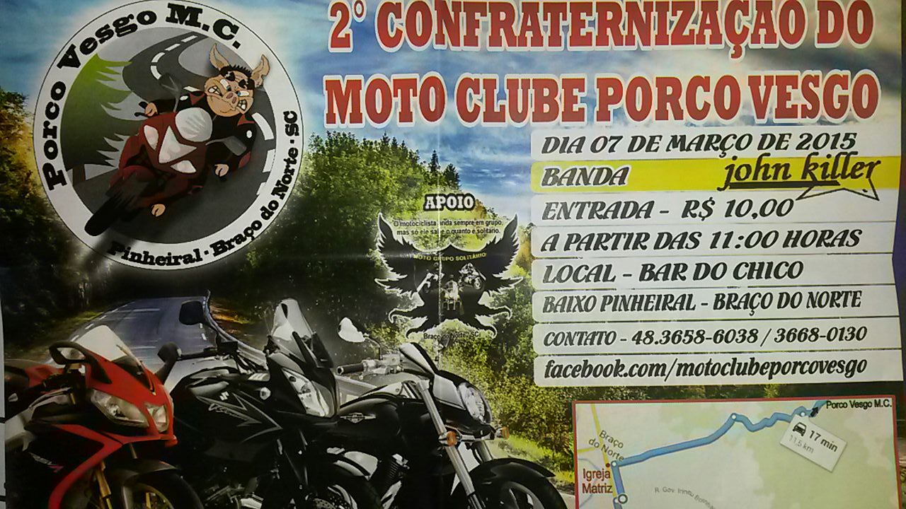 2 Confraternização Moto Grupo Porco Vesgo