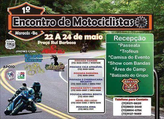 1º Encontro de motociclista de Maracas