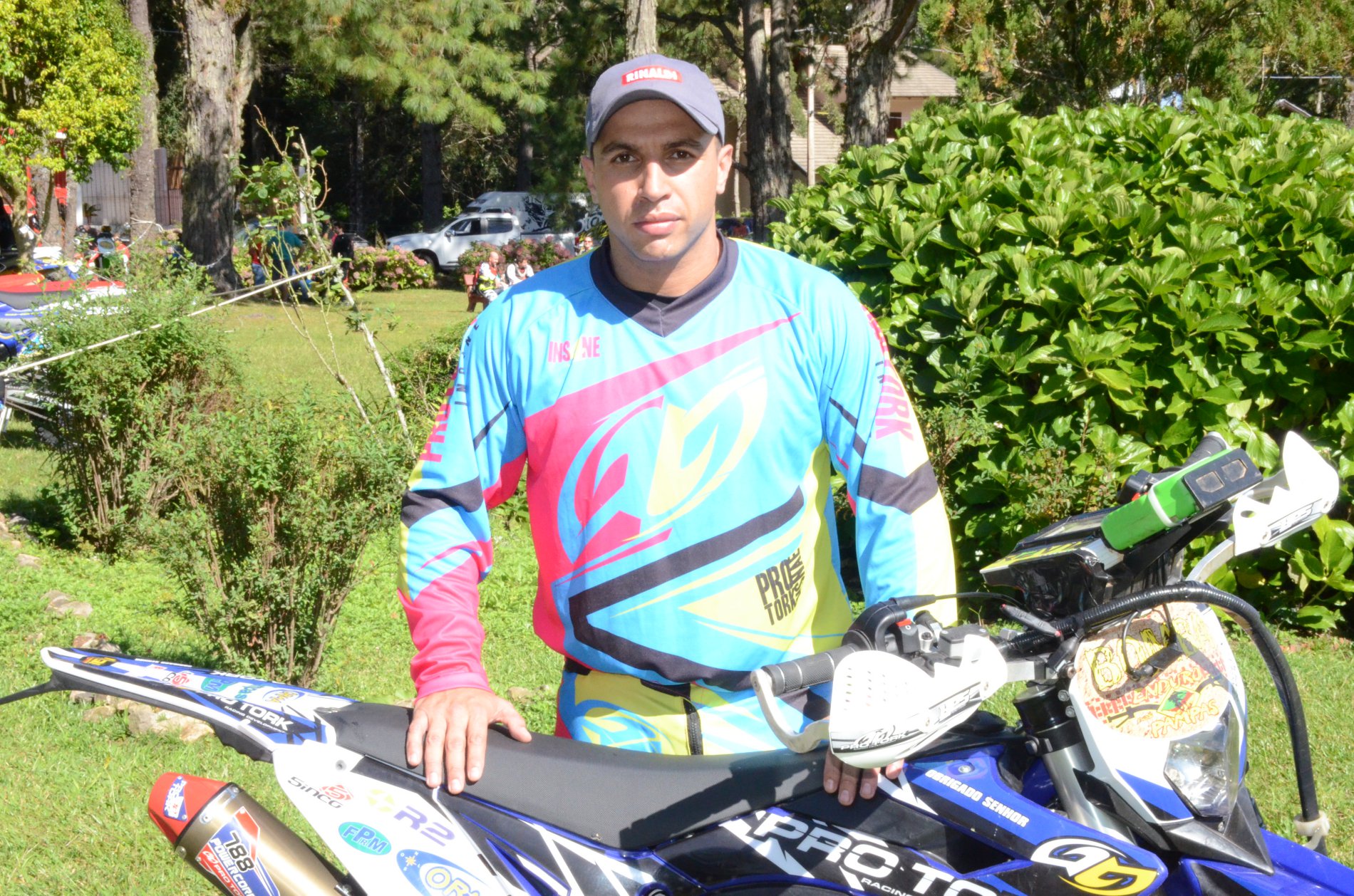 Emerson Loth, o Bombadinho, piloto de enduro de regularidade do Team Rinaldi Crédito: Adalto Motoraid