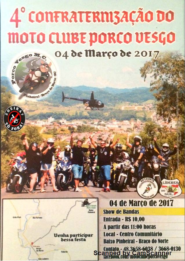 4º Confraternização Moto Clube Porco Vesgo