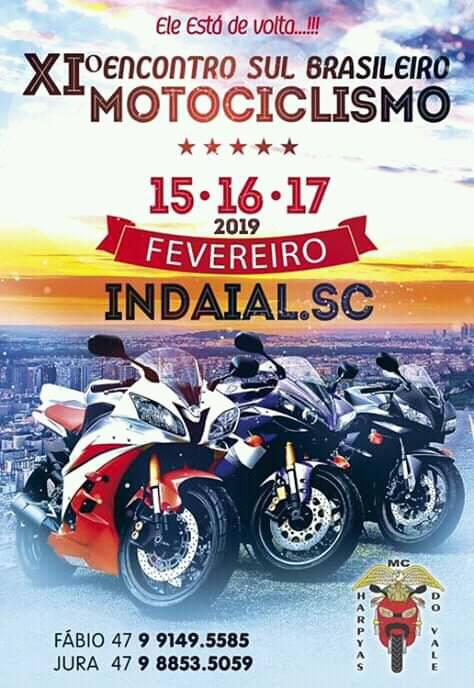 XI Encontro Sul Brasileiro de Motociclismo Indaial 2019